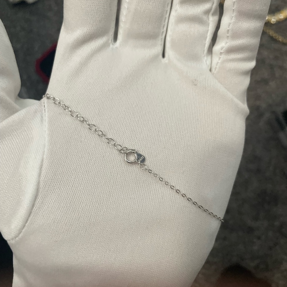 BEAUTIFUL S925 SILVER MOISSANITE NECKLACE‼️ - Picture 14 of 14